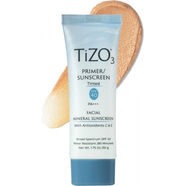 TIZO Facial Primer/Sunscreen SPF 40 1.75oz - Tinted